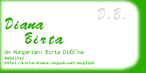 diana birta business card